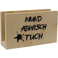 UNUS HOME Serviettenhalter Serviettenständer, Bambus, (15x4, 5x9cm (LxBxH), Tischserviettenhalter Tischtuchspender Papierserviettenhalter