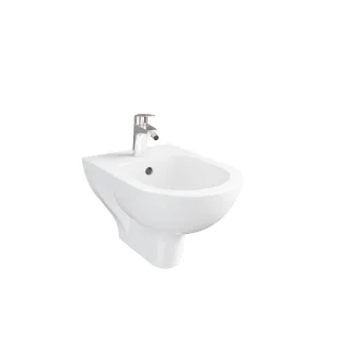 VitrA New S20 Round Wand-Bidet 36 x 52 cm (BxT) Weiß Hochglanz,7708L003-0288 7708L003-0288
