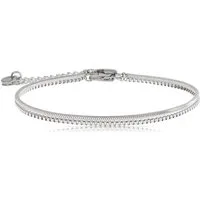 Made by Nami Edelstahlarmband Silber oder Gold Armband Edelstahl Minimalistisches Armband Herren, Filigrane Armkette Cuban Link Chain - 2er Set