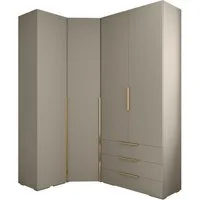ABIKS MÖBEL Kompaktgarderobe INOVA 1 SATZ 6 Möbelset, Garderobe mit Kleiderstange und Regalen