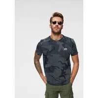 Alpha Industries Rundhalsshirt BASIC T SMALL LOGO Baumwolle, regular fit