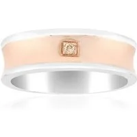 Cavill Diamantring Cavill Ring 0,02 ct Argyle Rose Diamant 925 Sterlingsilber bicolor (1-tlg)