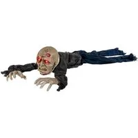 Horror-Shop Dekoobjekt Krabbelnder Halloween Zombie mit Licht & Sound Dek