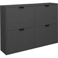 Mäusbacher Schuhkipper in anthrazit matt lack - 120x86x25cm (BxHxT)