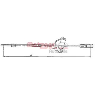 Metzger Handbremsseil hinten rechts Volvo 740 760 780 940 960