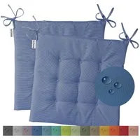 heimtexland Sitzkissen Outdoor Stuhlkissen Garten Stuhlpolster wetterfest, schmutz- und wasserabweisend I UV-beständig I 40 x 40 x 3 cm