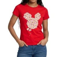 Spreadshirt T-Shirt Mickey & Minnie Mickey Mouse Gänseblümchen Frauen T-Shirt (1-tlg)