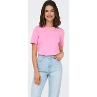 ONLY Kurzarmshirt ONLONLY S/S TEE JRS NOOS regular fit, casual, Single Jersey, Baumwolle, Rundhals