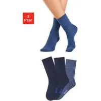 Bench. Socken Damen Wollsocken, Basic mit weichem Gummibund, Wandersocken (Packung, 3-Paar) Damensocken aus flauschigem Material mit wärmender Wolle