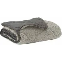 vidaXL Bett Ganzjahresbettdecke Gepolstert Hellgrau 135 x 200 cm (1-tlg)