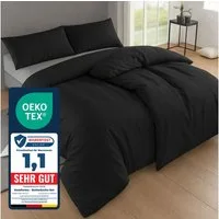 Komfortec Bettwäsche Premium, 135 x 200 bis 220 x 240 cm, 6 verschiedene Größen zur Auswahl, gebürstet 100% Mikrofaser, 4 teilig, Superweiches Bettwäsche-Set, Knitterfrei, Atmungsaktiv
