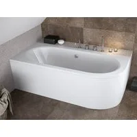 KOLMAN Badewanne Eckbadewanne Avita 180x80, (Links/Rechts), Ablaufgarnitur & Füße GRATIS