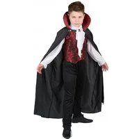 JADEO Kostüm Elegantes Vampir-Kostüm für Jungen Halloweenkostüm schwarz-rot-weiss