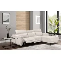 OTTO home Ecksofa LUND Cord, L-Form, 261 cm, man. o. elektr. Relaxfunktion (mit USB-A), USB-C bei elektrischer Variante und Kopfteilverstellung