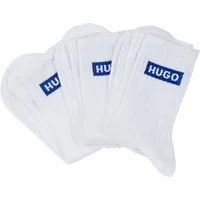 HUGO Freizeitsocken 3P QS BLUE LOGO CC W (3-Paar) mit HUGO-Logoschriftzug