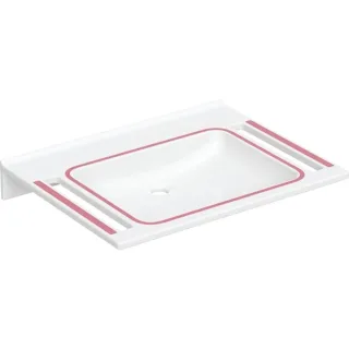 Geberit Publica Waschtisch eckiges Design, mit Ausschnitten, barrierefrei, 500666014 500666014