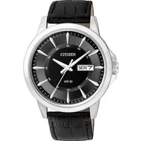 Citizen Quarzuhr BF2011-01EC, Armbanduhr, Herrenuhr, Damenuhr, Lederarmband, Datum