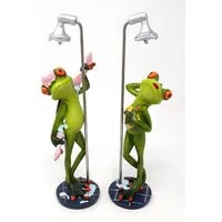 formano Dekofigur Froschhausen, Höhe: 25cm, Farbe: Grün, Motiv: Frosch