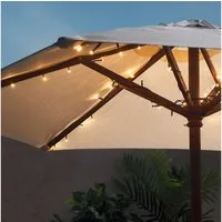 Lights4fun LED-Lichterkette 80er LED Lichterkette Sonnenschirmbeleuchtung