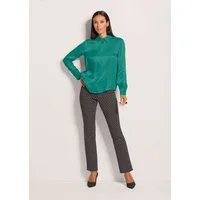 MADELEINE Hemdbluse Elegante Viskosebluse für Damen Weich fließend mit Hemdkragen, Knopfleiste und langen Ärmeln