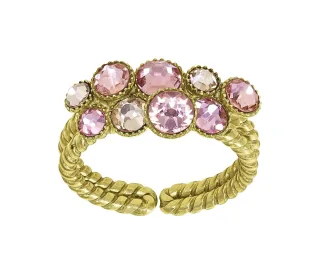 konplott - Ring - Water Cascade pink/gold