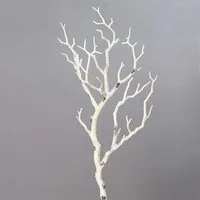 Winterliche Kunstpflanze Künstlicher Birkenzweig 41cm Kunstast AST Dekoast Zweig Holzimitat, mucPlants