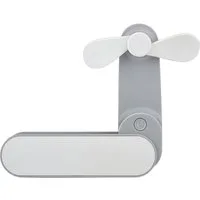 HAC24 Handventilator Tragbarer Akku Ventilator Aufladbarer Reiseventilator USB-C, Faltbar, mit 2 Stufen