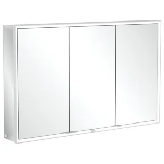 Villeroy und Boch My View Now Spiegelschrank A4571200 120 x 75 x 16,8 cm, LED-Beleuchtung, 3 Türen, Ein-/Ausschalter