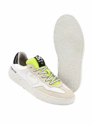 ID Eight Herren Uriduri-Sneaker Weiß Obermaterial: 44 % Polyester (recycled, wasserabweisend), 38 % Polyamid (recycled), 12 % BioVeg (Maiskorn), 6 % Apfelschale