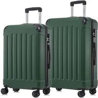 YONSLY Trolleyset Hartschalen-Reisekoffer Rollkoffer Trolley Gepäckset aus ABS, 4 Rollen, (Reiseset, 2 tlg., Größen L&XL), mit 360° Doppelrollen, Zahlenschloss und ergonomischem Gummigriff
