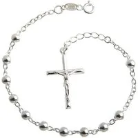 Silberkettenstore Silberarmband Rosenkranz Armband Laurenzo - 925 Silber