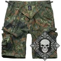 Brandit Cargoshorts Cargo Shorts kurze Hose Ripstop Army mit UD Bandana