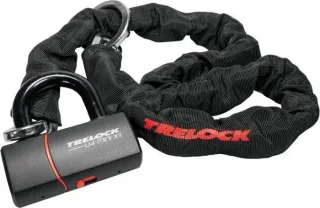 Trelock LC 680 Kettenschloss inkl. Mini-Bügelschloss schwarz 110 cm