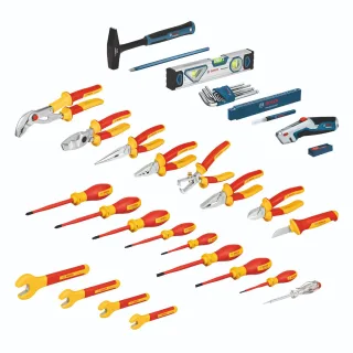 Bosch Combo Kit Elektrikerkoffer, 37-teiliges Set - 1600A02NG4