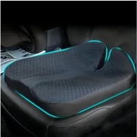 GLIESE Sitzkissen KFZ Seat Cushion Orthopädisch Ischias Entlastung, Ergonomisches Kissen Stuhlkissen für indoor und outdoor, 47x43x5 cm