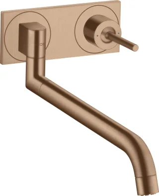 Hansgrohe Spültischmischer Unterputz Axor Uno 2 Brushed Red Gold 38815310