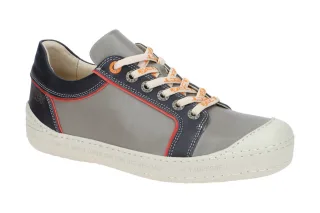 Eject 20955.001 DASS Herren Sneakers grau/schwarz/rot Echtleder Gummisohle