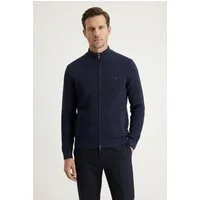 FYNCH-HATTON Strickjacke normale Passform, mit Stehkragen, für lässigen College-Look