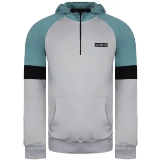 Widmen London Drew Mens Grey/Teale Hoodie
