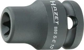 HAZET Schlag- Maschinenschrauber Steckschlüssel-Einsatz TORX®, (3/8 Zoll), Außen TORX® Profil - 880S-E10
