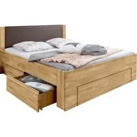 OTTO home Stauraumbett Bernett, aus massiver Buche, mit Stauraumschubladen