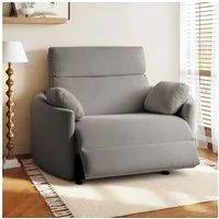 FLEXISPOT Sessel Mochi Elektrischer Relaxsessel - XXL 1,5-Sitzer mit 90 cm Sitzbreite (elektrisch verstellbar 118°–150° mit Zero-Wall-Funktion, USB & Type-C Anschluss, Anti-Quetsch-Konstruktion, Chenille-Bezug), inkl. Kuscheldecke 130×170 cm – ideal 