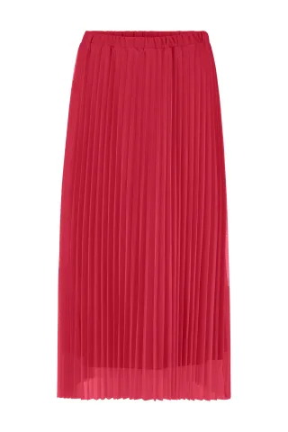Rich & Royal - Tulle Plissee Skirt holiday red - Gr. - 34