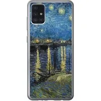 MuchoWow Handyhülle für Samsung Galaxy A52 5G Sternennacht über der Rhone - Van Gogh - Kun, Smartphone-Bumper, Print, Handy Schutzhülle Dünn