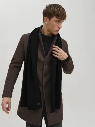 JACK&JONES - JACDNA KNIT SCARF NOOS Black - Gr. - ONE SIZE