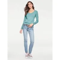 heine Strickpullover Rundhals-Pullover Langarm Feinstrick