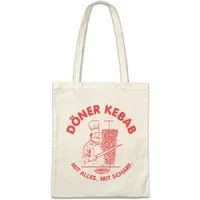 Urban Backwoods Beuteltasche Döner Kebab B Stofftasche Ayran Kebab Dönerladen Türkei Spaß Gang (1-tlg), Gyros Karneval Fasching Liebe