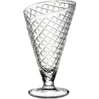 Bormioli Rocco Deko-Glas Gelato Glas Eisbecher, 270 Milliliter aus italienischem Bormioli Glas, 16cm hohe Eisgläser, Spülmaschinenfestes Eis Dessert Milchshake Glas