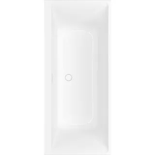 Villeroy & Boch Subway 3.0 Duo Badewanne UBQ180SBW2TDVRW stone white, 180x80cm, inklusive SilentFlow Wannenbefüllung