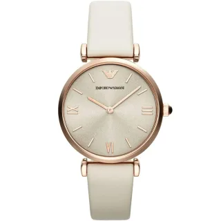 Emporio Armani AR1769 Gianni T-Bar 32 mm Beige Damenarmbanduhr